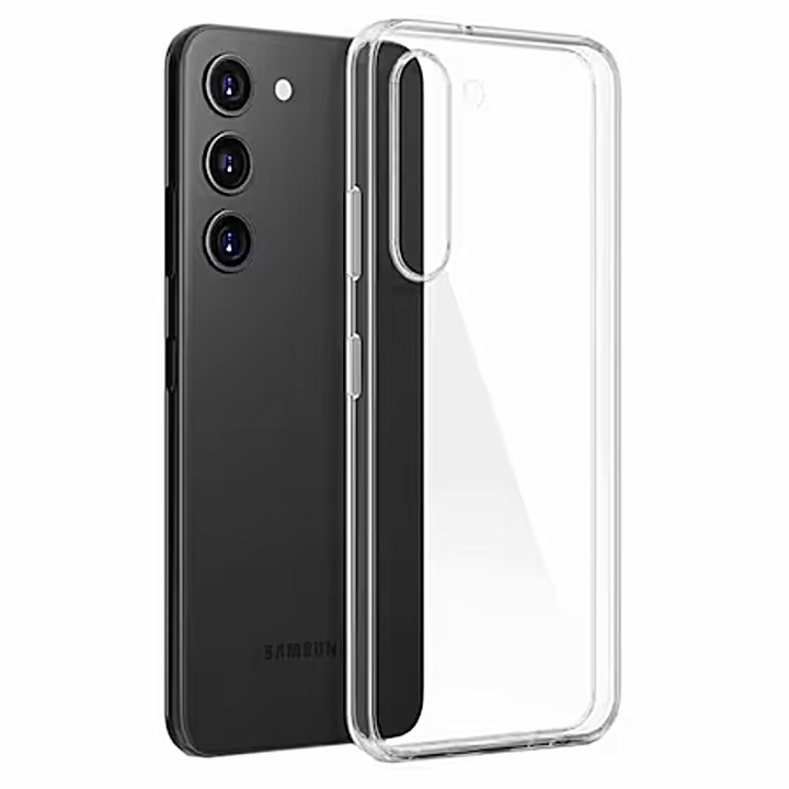 Husa Protectie Pentru Samsung Galaxy S23 Plus 5G, Antisoc, Protectie, Rezistenta La Impact, Silicon Transparent Ultra Slim