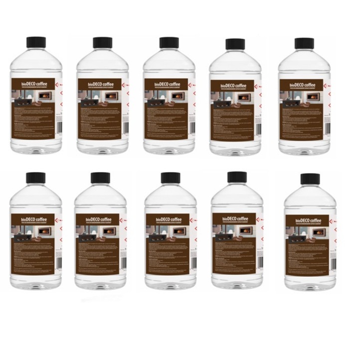 Set Biocombustibil, Bioetanol, Transparent, Miros cafea - Bax 10L