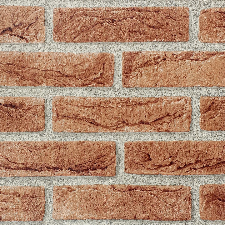 Tapet auto-adeziva pentru usa, 90 x 50 cm, DecoMeister®, Model Caramida, D045-090-0050