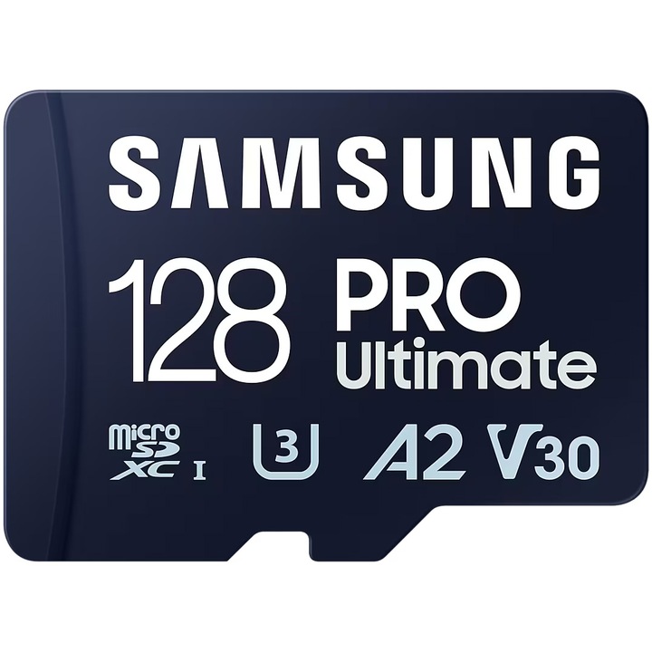 Карта памет Samsung PRO Ultimate microSDXC UHS-I, 128GB, SD адаптер, синя