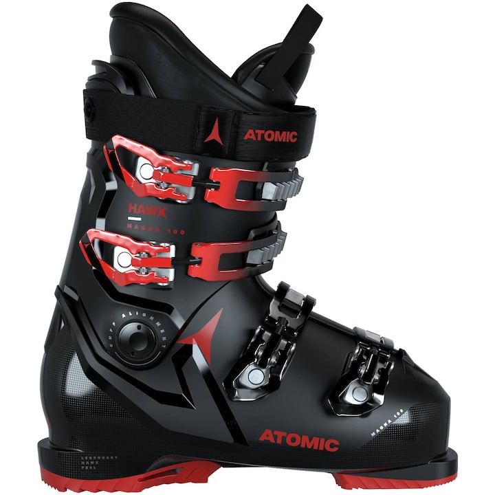 Clapari ski Atomic HAWX MAGNA R100 GW, marime 42/43-mondo 27X, negru/rosu