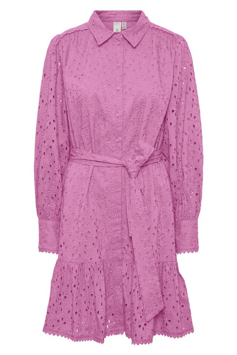 Дамска рокля, YAS, Органичен памук, 301808138, Виолетов, M