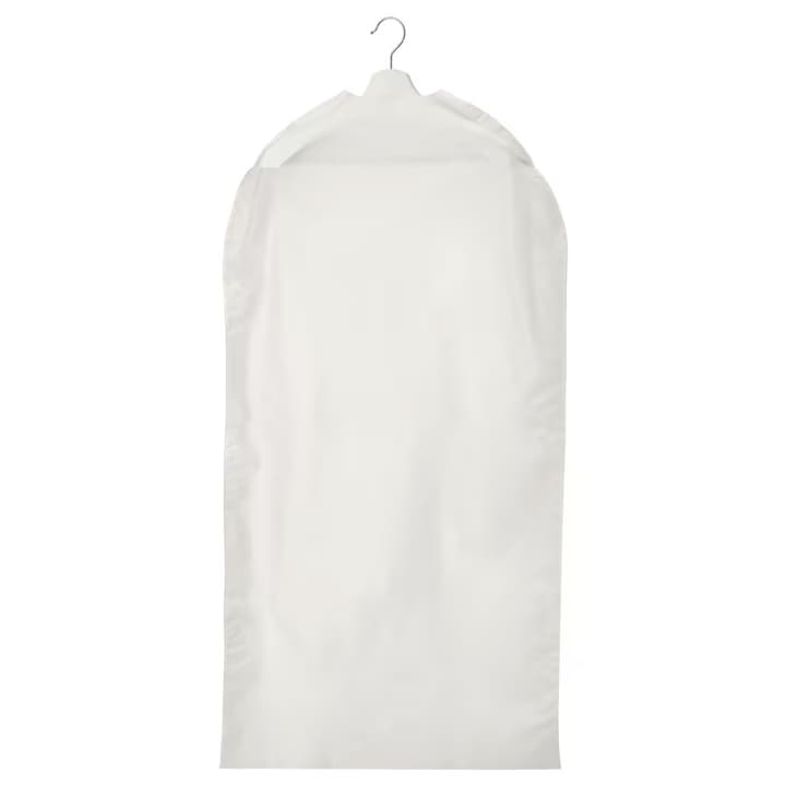 Husa haine, de protectie, 105 x 60 cm, alb