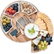 Farfurie din lemn pentru branzeturi, platou de bucatarie, SNACKPLATTER