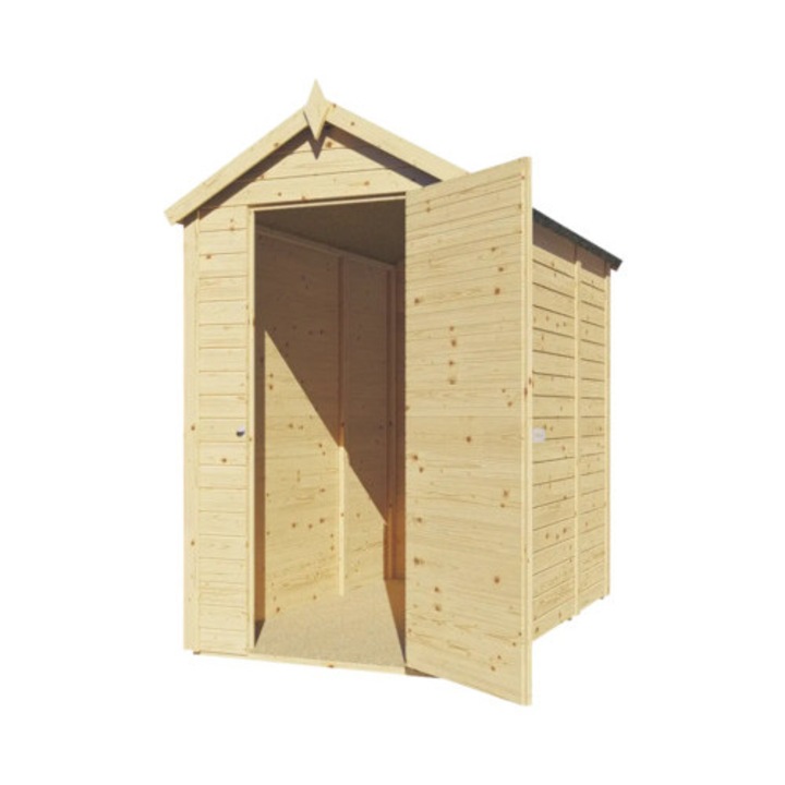 Casuta De Gradina Alopex Medium Cu Podea 120x180 Cm Natur