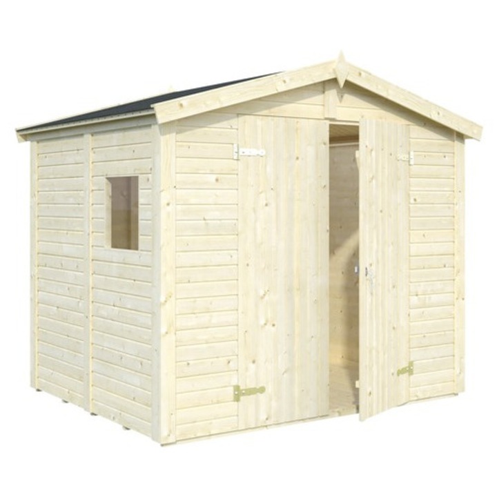 Casuta De Gradina Palmako Dan Cu Podea Lemn 261x210 Cm Natur