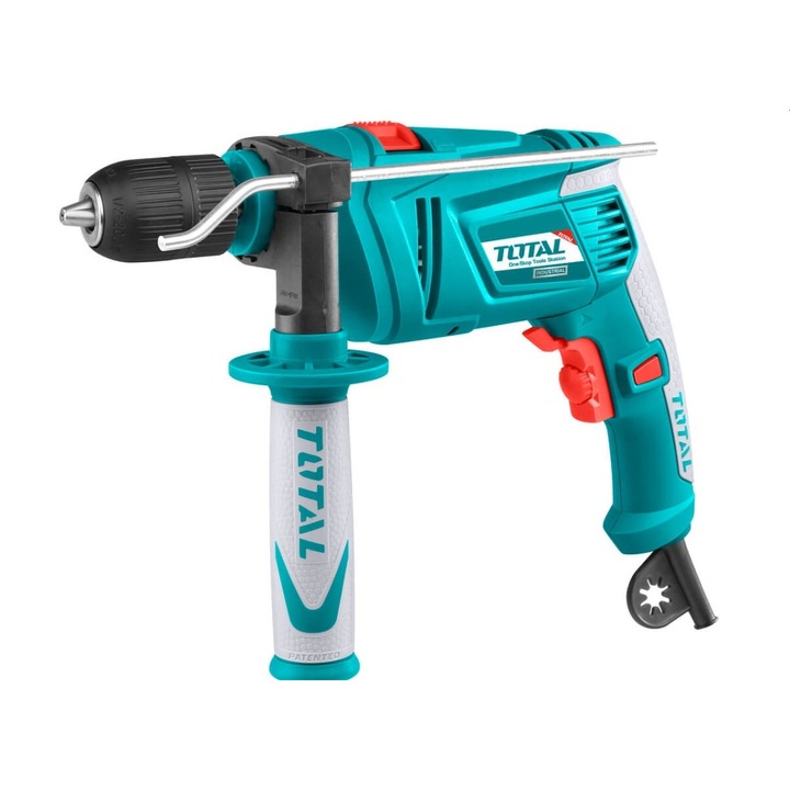 Masina de gaurit cu percutie Total, 850W, 2700rpm, mandrina rapida 13mm