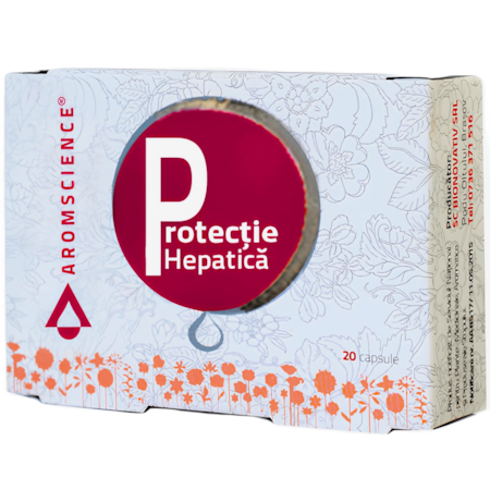 Protectie Hepatica, formula din 9 extracte standardizate, pentru sanatatea ficatului, 20cps, AromScience