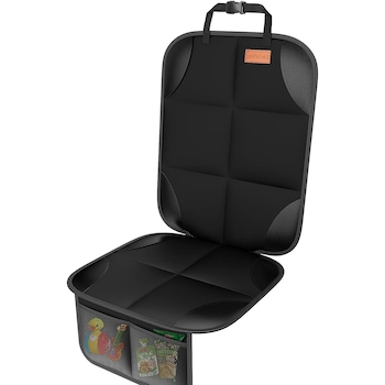 Husa Scaun Auto Elindor® Universala, pentru Protectie Sezut si Spatar Scaune, Ofera Protectie Pentru Bancheta, Compatibila cu Isofix, Impermeabila, Antialunecare, 2x Buzunare Depozitare cu Plasa, Accesorii Masina Huse Interior, Negru