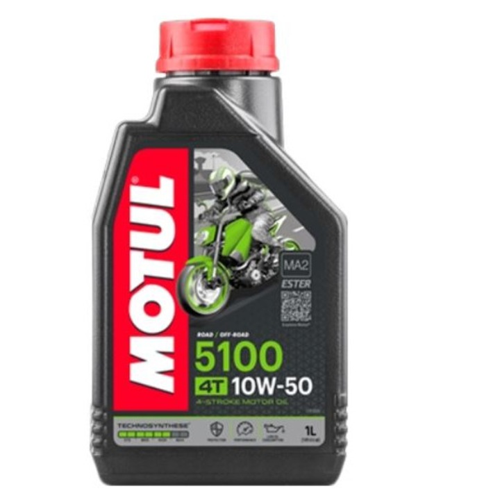 Ulei motor 4T MOTUL 5100 10W50 Jaso MA-2 Ester, volum 1 litru, semi sintetic