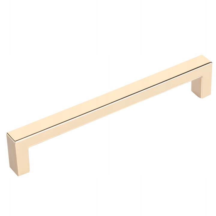 Maner mobila, Meblando, KW, din Plastic, Aplicare Universala, Usor de Montat, 170 mm Lungime, Distanta Gauri 160 mm, Suruburi de Fixare Incluse, Auriu