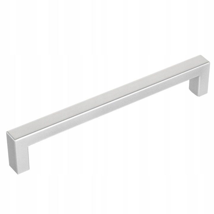 Maner mobila, Meblando, KW, din Plastic, Aplicare Universala, Usor de Montat, 170 mm Lungime, Distanta Gauri 160 mm, Suruburi de Fixare Incluse, Argintiu