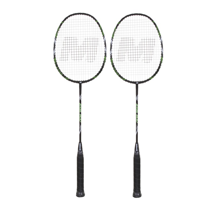 2 db tollaslabda ütőkészlet, Merco Exel, kompozit grafit anyag, hossza 665 mm, súlya 97 gramm, fekete szín