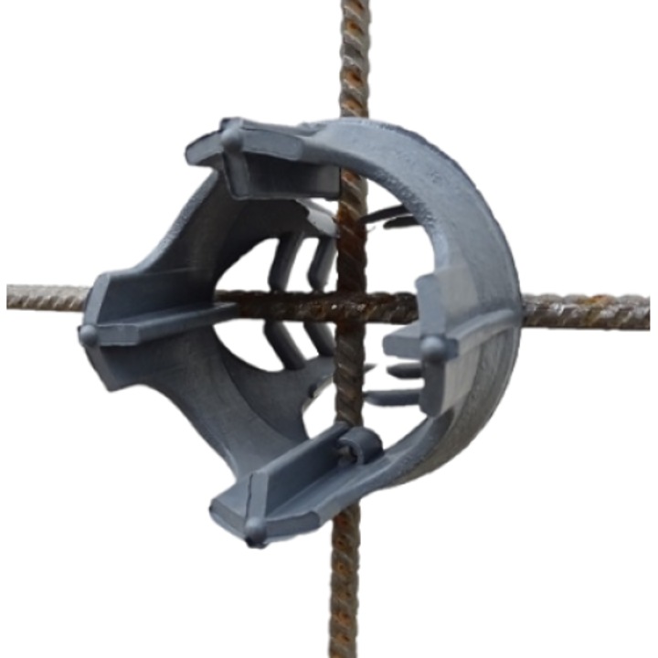 Distantier punctiform placa/stalp 25mm, pentru fier 6-20 500buc/sac