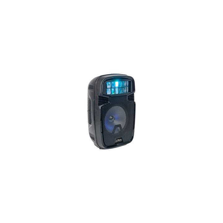 Boxa portabila iluminata LED, 40W RMS, USB/SD/BT/FM, 235x210x385 mm