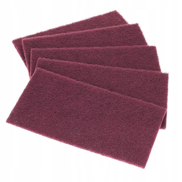 Nem szőtt anyag (scotch brite) piros, lap 115 x 230 mm, szemcse P400, ITALKO