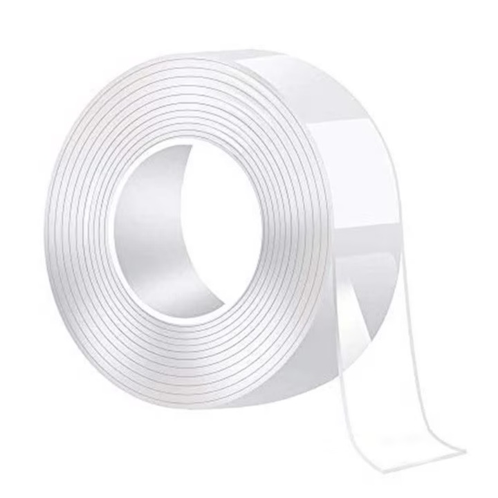 Rola banda adeziva de etansare pentru uz casnic, impermeabila, dimensiuni 3 x 300 cm, transparenta