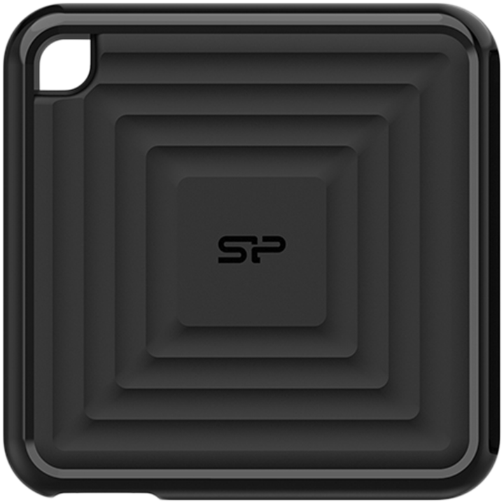 Външен SSD PC60 fits snugly in the palm of a hand and comfortably slides into a pocket, unnoticed, thanks to its slim profile. The polished frame accentuates its square shape, while the unique ripple design symbolically conveys memories l SP256GBPSDPC60CK