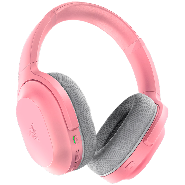 Razer Barracuda Pink, Wireless Multi-platform Gaming and Mobile Headset, Razer TriForce 50mm Drivers, Dual Integrated Noise-Cancelling mics, Pressure-Relieving Memory Foam, THX Spatial Audio, 40hrs, Type-C, Compatible with PC, PlayStati RZ04-03790300-R3M1