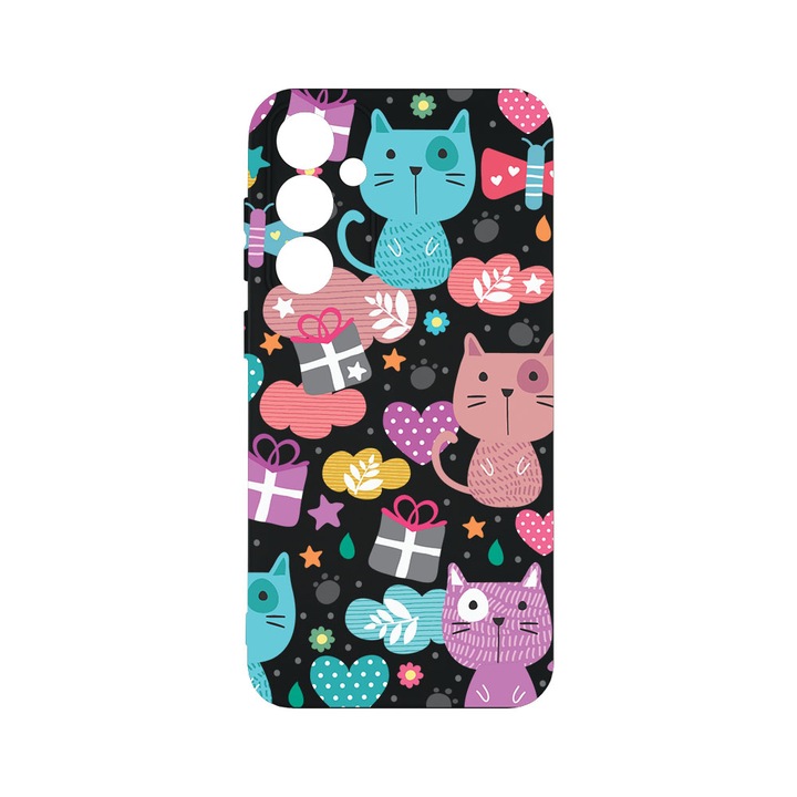 Силиконов калъф BestCase за Samsung Galaxy A55 5G, Lovely Cat, SLIM 1.2MM, Microfiber interior, Premium Soft Liquid Silicone, PB 41