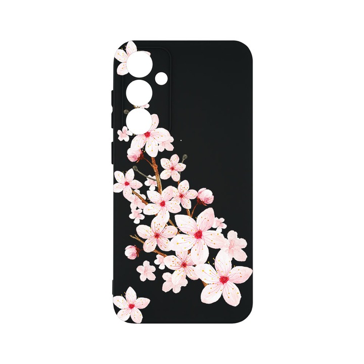 Husa BestCase® Premium Silicon, Compatibila Cu Samsung Galaxy A55 5G, Spring Flower, SLIM 1.2MM, Microfibra in interior, Antisoc, Protectie Camera, Margini ridicate pentru protectia ecranului, PB 62