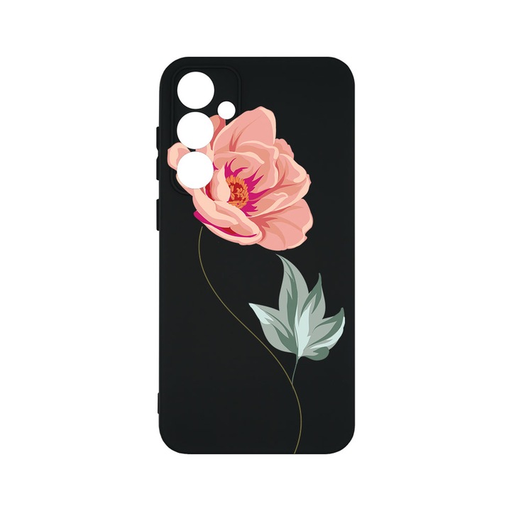 Husa BestCase® Premium Silicon, Compatibila Cu Samsung Galaxy A55 5G, Rose, SLIM 1.2MM, Microfibra in interior, Antisoc, Protectie Camera, Margini ridicate pentru protectia ecranului, PB 127