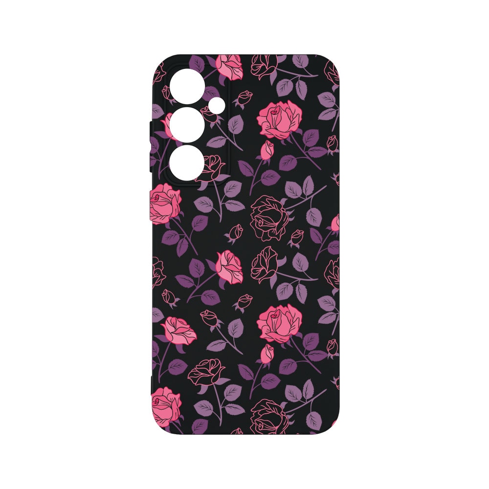 Husa BestCase® Premium Silicon, Compatibila Cu Samsung Galaxy A55 5G, Rose, SLIM 1.2MM, Microfibra in interior, Antisoc, Protectie Camera, Margini ridicate pentru protectia ecranului, PB 168