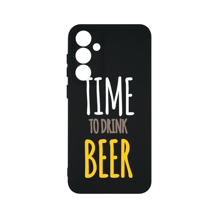 Husa BestCase® Premium Silicon, Compatibila Cu Samsung Galaxy A55 5G, Bear, SLIM 1.2MM, Microfibra in interior, Antisoc, Protectie Camera, Margini ridicate pentru protectia ecranului, PB 157