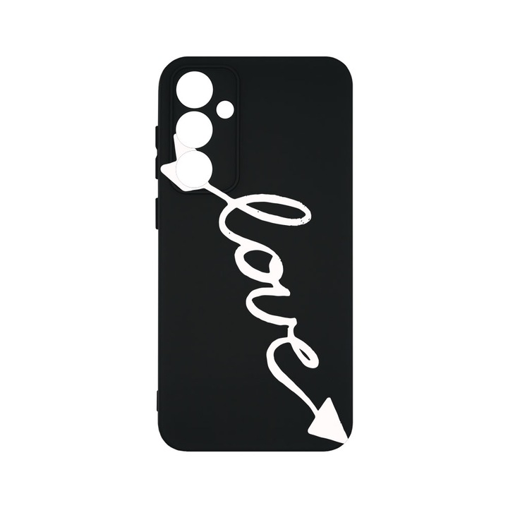 Husa BestCase® Premium Silicon, Compatibila Cu Samsung Galaxy A55 5G, Love, SLIM 1.2MM, Microfibra in interior, Antisoc, Protectie Camera, Margini ridicate pentru protectia ecranului, PB 225