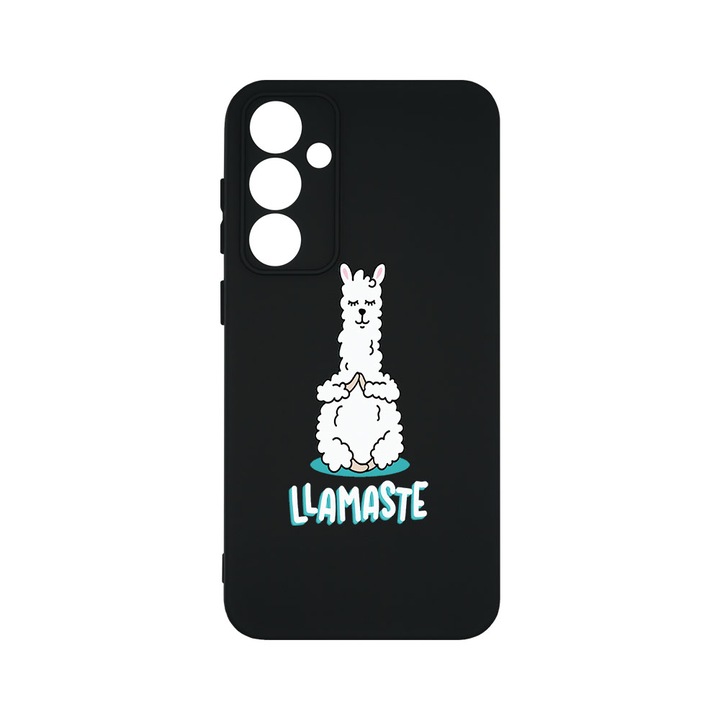 Husa BestCase® Premium Silicon, Compatibila Cu Samsung Galaxy A55 5G, Llamaste Lama, SLIM 1.2MM, Microfibra in interior, Antisoc, Protectie Camera, Margini ridicate pentru protectia ecranului, PB 590
