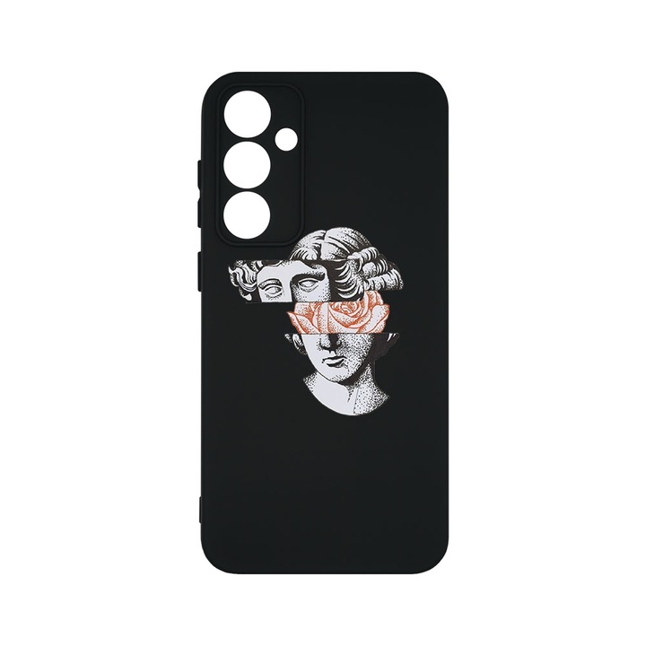 Husa BestCase® Premium Silicon, Compatibila Cu Samsung Galaxy A55 5G, David Statue, SLIM 1.2MM, Microfibra in interior, Antisoc, Protectie Camera, Margini ridicate pentru protectia ecranului, PB 731
