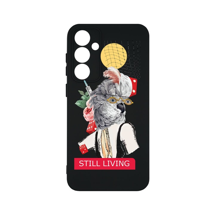 Husa BestCase® Premium Silicon, Compatibila Cu Samsung Galaxy A55 5G, Still Living, SLIM 1.2MM, Microfibra in interior, Antisoc, Protectie Camera, Margini ridicate pentru protectia ecranului, PB 916