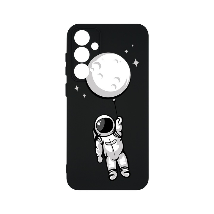 Husa BestCase® Premium Silicon, Compatibila Cu Samsung Galaxy A55 5G, Astronaut, SLIM 1.2MM, Microfibra in interior, Antisoc, Protectie Camera, Margini ridicate pentru protectia ecranului, PB 996