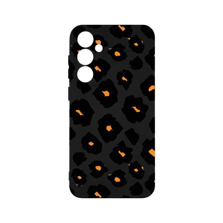 Husa BestCase® Premium Silicon, Compatibila Cu Samsung Galaxy A55 5G, Original Leopard Pattern, SLIM 1.2MM, Microfibra in interior, Antisoc, Protectie Camera, Margini ridicate pentru protectia ecranului, PB 1038