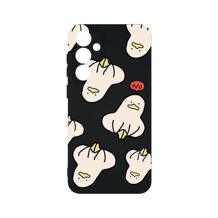 Husa BestCase® Premium Liquid Silicon, Compatibila Cu Samsung Galaxy S23 FE, Duck Pattern, SLIM 1.2MM, Microfibra in interior, Antisoc, Protectie Camera, Margini ridicate pentru protectia ecranului, PB 1015