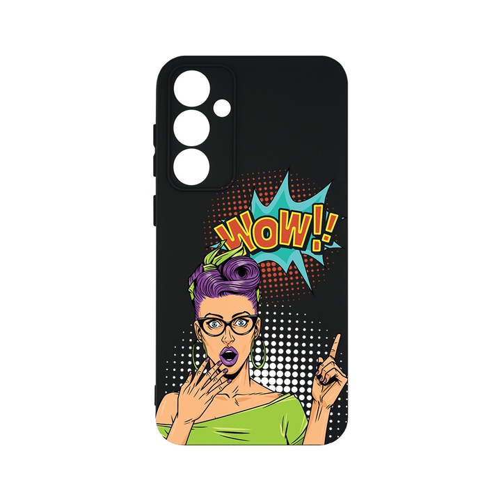 Husa BestCase® Premium Silicon, Compatibila Cu Samsung Galaxy A55 5G, Girl Boss, SLIM 1.2MM, Microfibra in interior, Antisoc, Protectie Camera, Margini ridicate pentru protectia ecranului, PB 1010