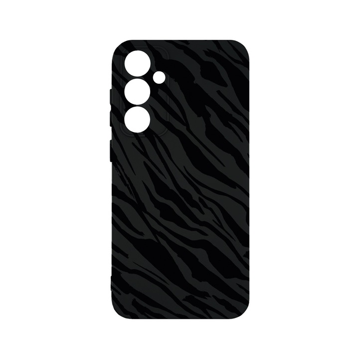 Husa BestCase® Premium Silicon, Compatibila Cu Samsung Galaxy A55 5G, Zebra Pattern, SLIM 1.2MM, Microfibra in interior, Antisoc, Protectie Camera, Margini ridicate pentru protectia ecranului, PB 1059
