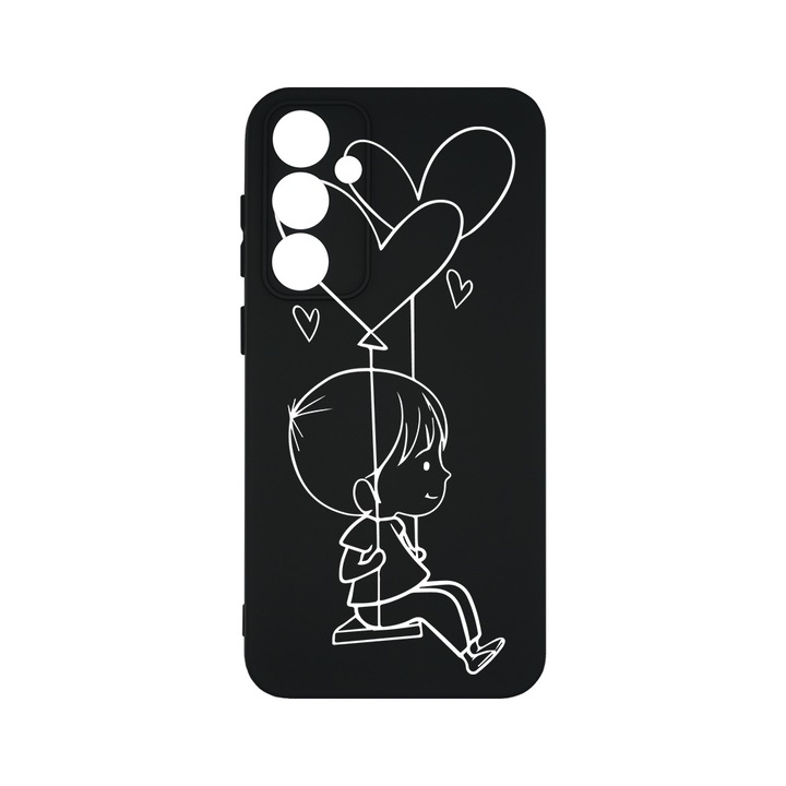 Husa BestCase® Premium Silicon, Compatibila Cu Samsung Galaxy A55 5G, My Little Boy, SLIM 1.2MM, Microfibra in interior, Antisoc, Protectie Camera, Margini ridicate pentru protectia ecranului, PB 1046
