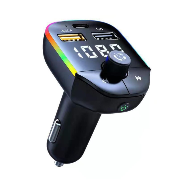 Modulator FM, Bluetooth 5.0, Negru