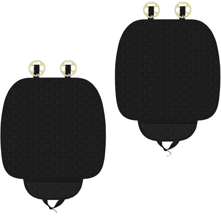 Комплект от 2 възглавници за стедалки Ronyes®, 50x 60 см, черни, универсални, тънки