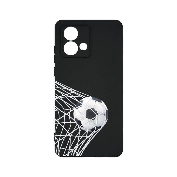 Husa BestCase® Slim SIlicon 0.8MM, Compatibila Cu Motorola Edge 40 Neo, Football - Goooaaall, Protectie Camera, Rezistenta la uzura, c-B 775