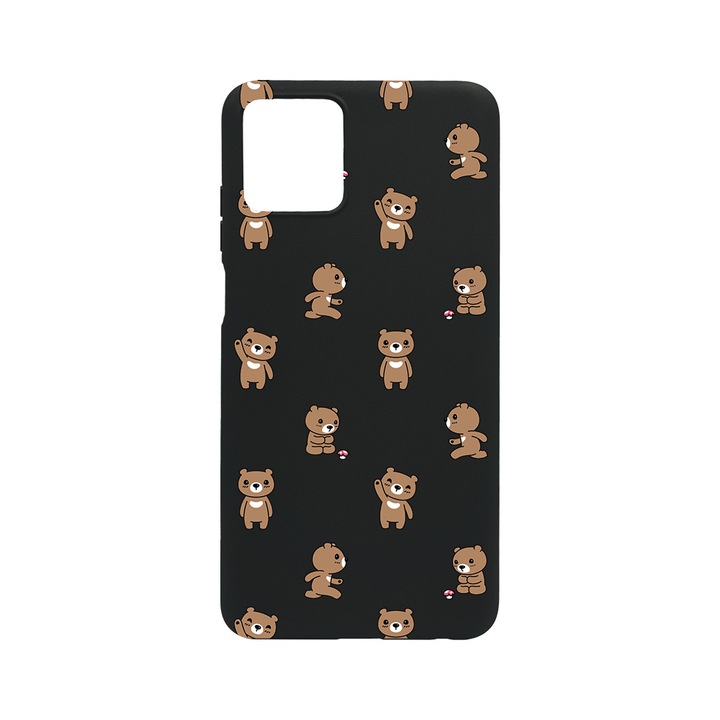 Husa BestCase® Slim SIlicon 0.8MM, Compatibila Cu Nokia G42 5G / G310 5G, Teddy Bear Pattern, Rezistenta la uzura, B 970