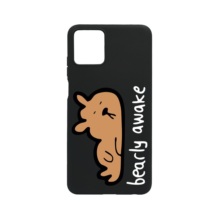 Husa BestCase® Slim SIlicon 0.8MM, Compatibila Cu Nokia G42 5G / G310 5G, Bearly Awake, Rezistenta la uzura, B 998