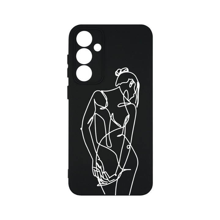 Husa BestCase® Premium Silicon, Compatibila Cu Samsung Galaxy A55 5G, Woman, SLIM 1.2MM, Microfibra in interior, Antisoc, Protectie Camera, Margini ridicate pentru protectia ecranului, PB 1067