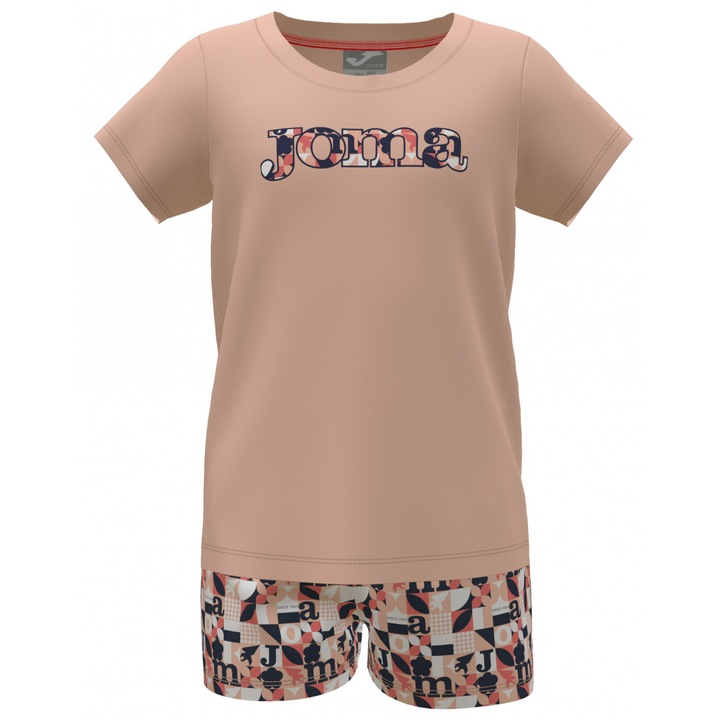 Set (tricou maneca scurta + pantaloni scurti) Colorfull 500534.070, Joma, Roz deschis, Roz deschis