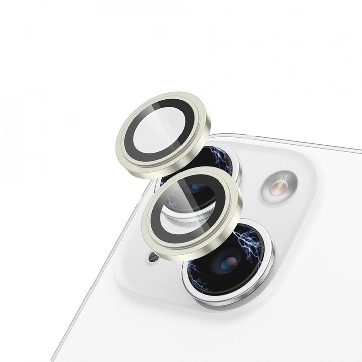 Folie pentru iPhone 15 / 15 Plus - Lito S + kamera üvegvédő - sárga