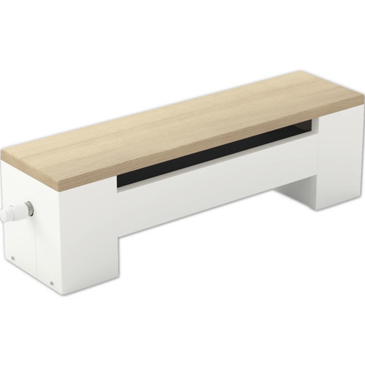 Ventiloconvector Tip Banca 300x1200x265 Mm Alb Cu Bancheta Din Fag