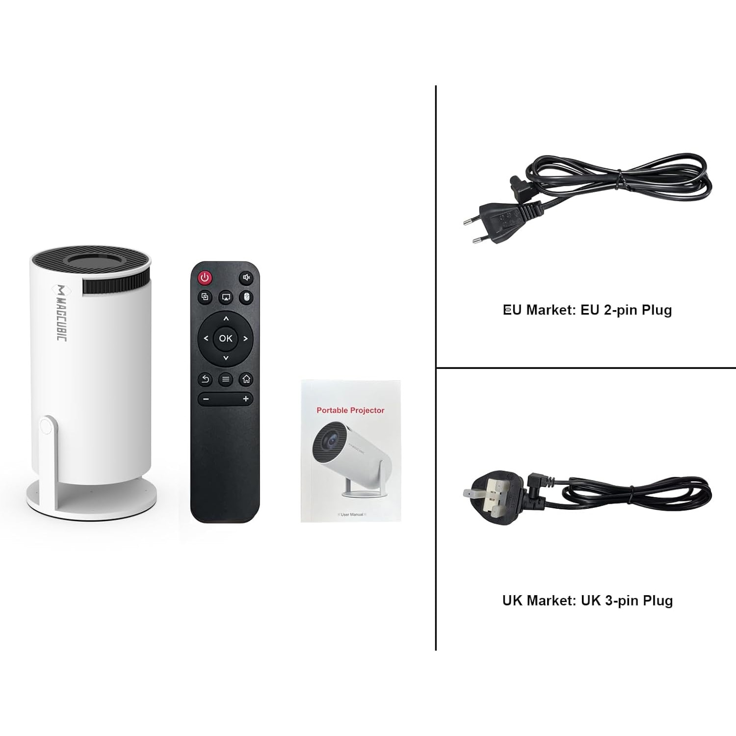 Mini videoproiector portabil Smart 4k, 200 ANSI, Wi-Fi 6, Bluetooth 5.0,  ecran de 130 inch