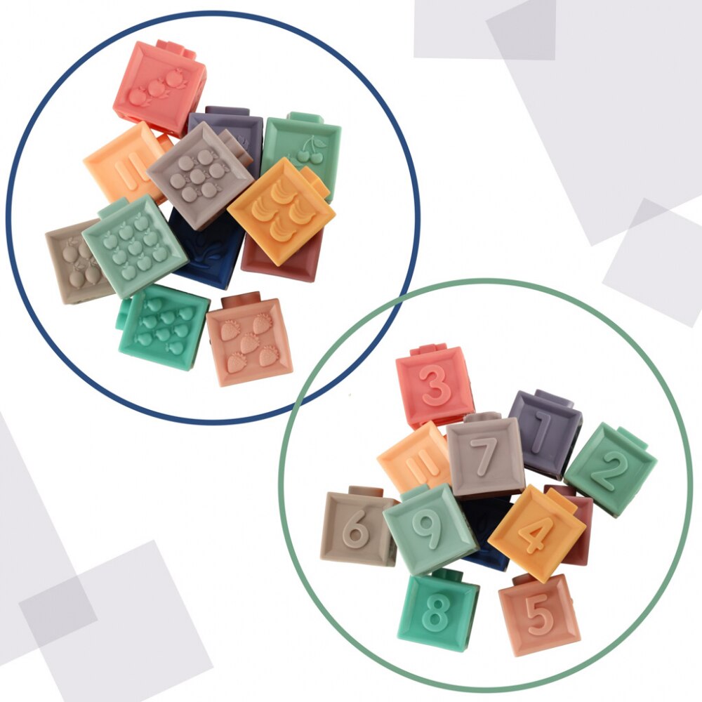 Set Cuburi Senzoriale din silicon 15 elemente - eMAG.ro