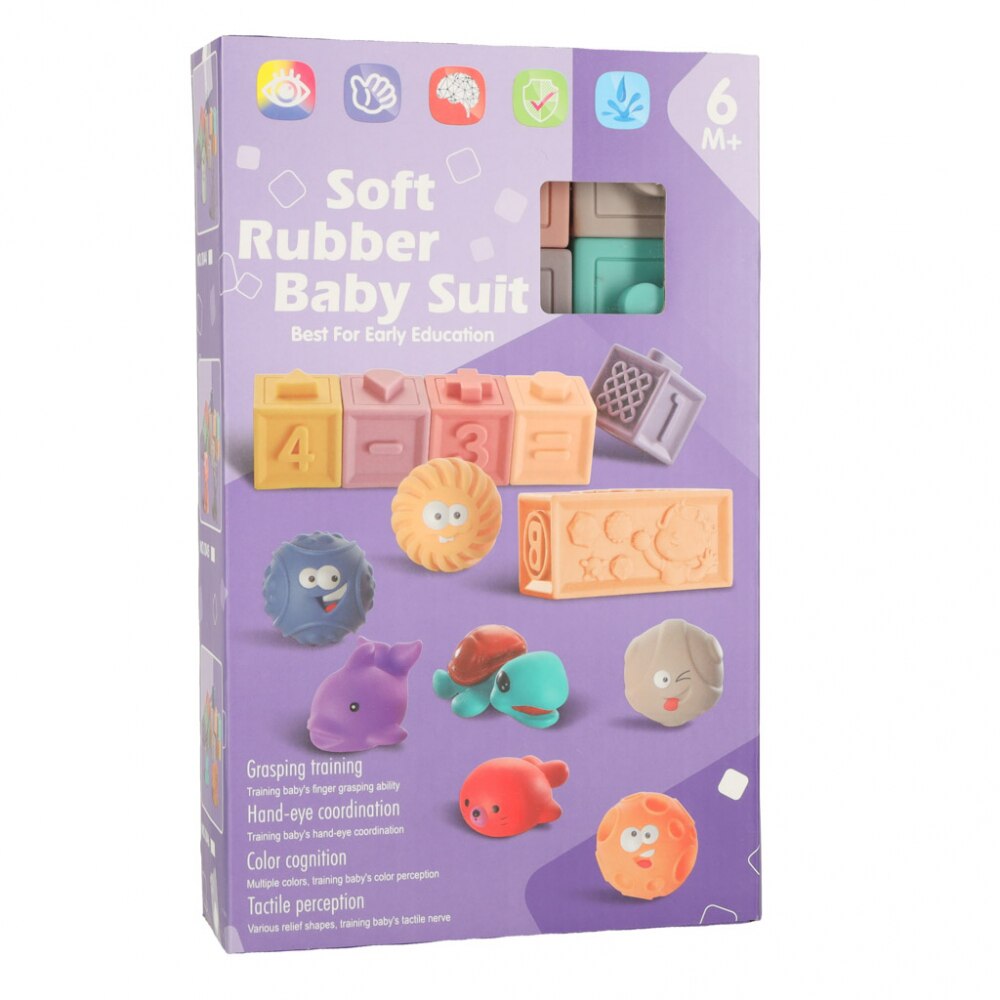 Set Cuburi Senzoriale din silicon 15 elemente - eMAG.ro